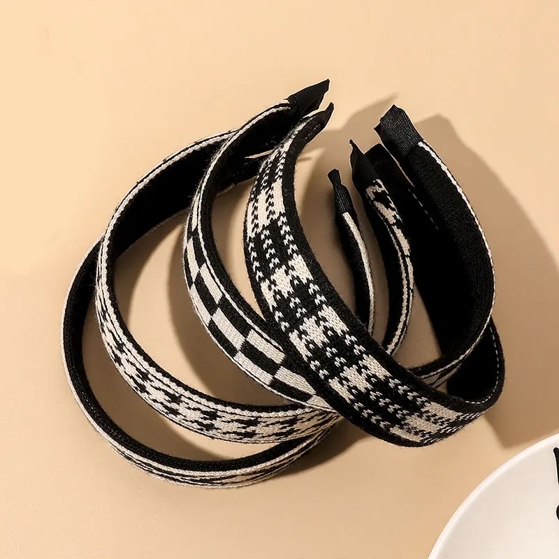 

Korean Version Temperamental Headband Gentle Mohair Knitting Headband Wide Edge Temperament Female Hair Accessories Headwear