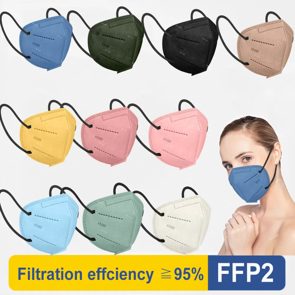 Mascarillas FPP2 маска для взрослых FFP2 5 слоев FFP2Mask сертификат Европы Morandi цвет Mascarilla KN95 FP2