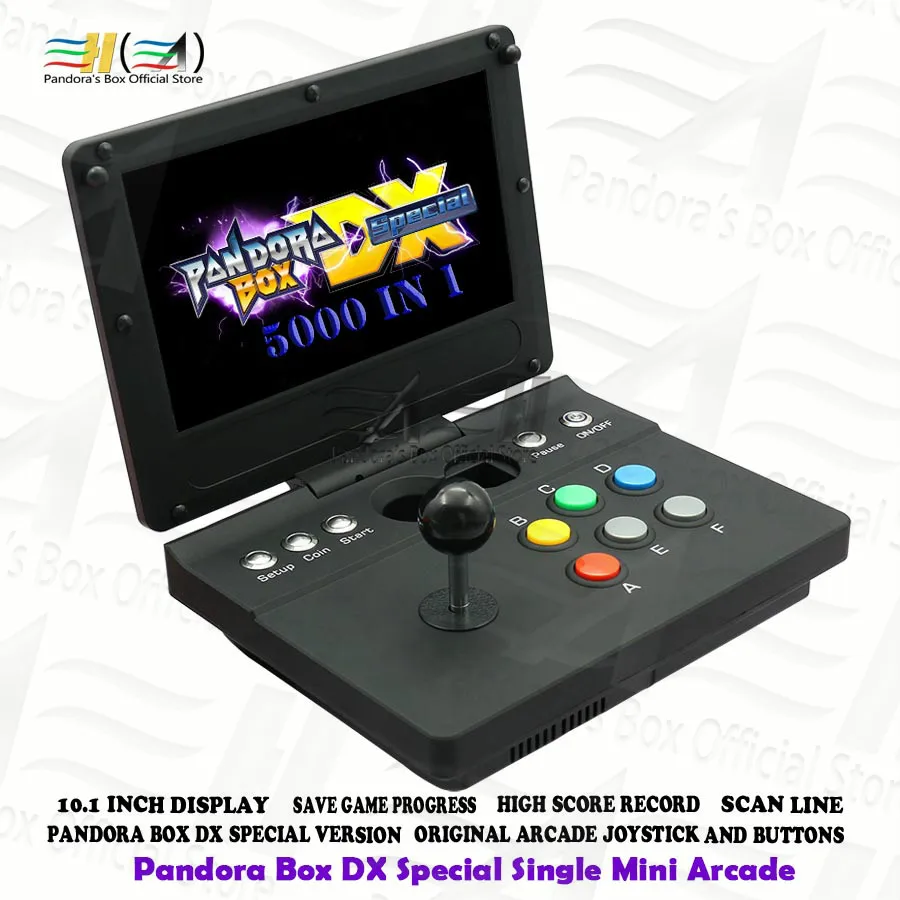 

Pandora Box DX Special Version 5000 in 1 Portable mini arcade Flip mini arcade save game progress High score record 3D tekken