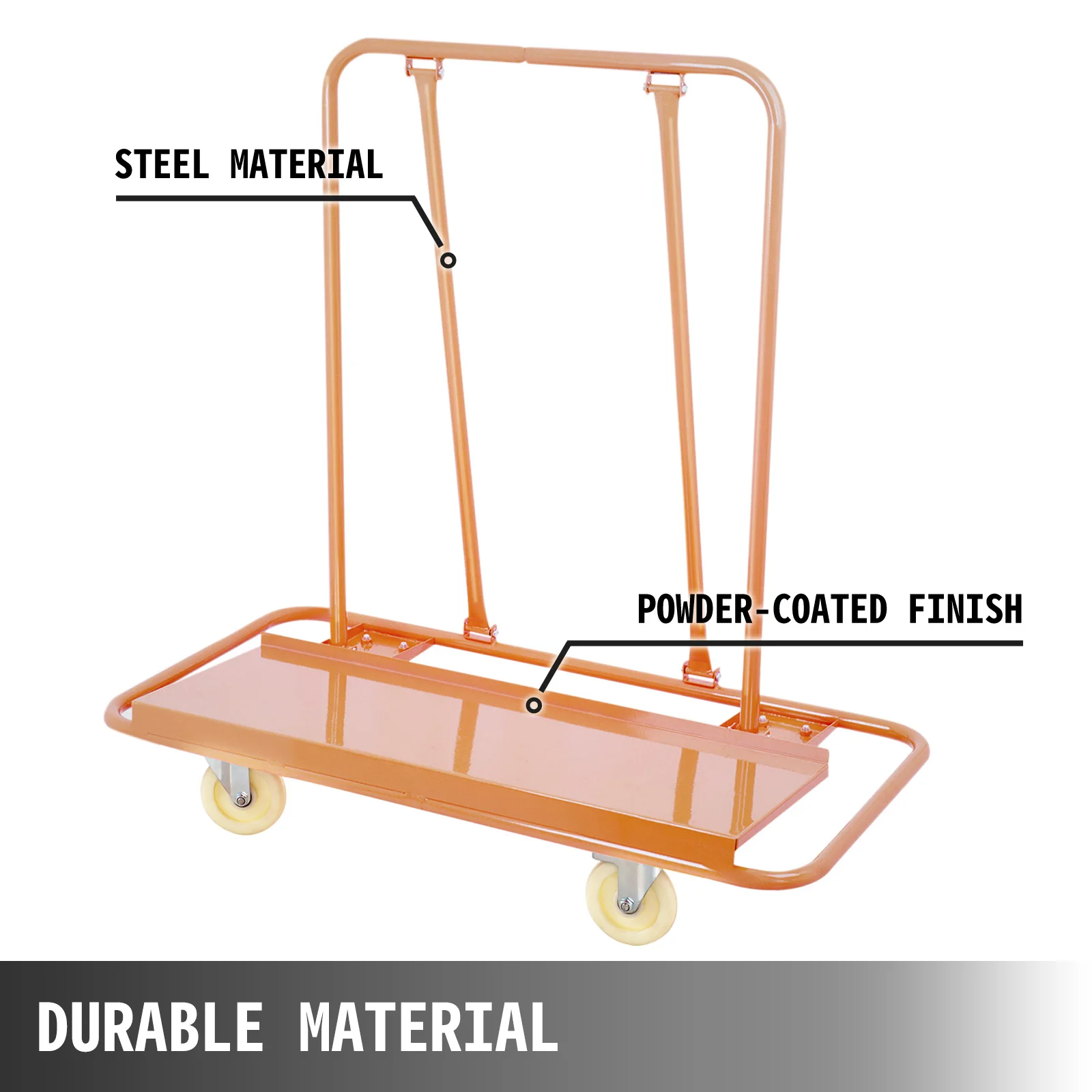 Профессиональная тележка для гипсокартона VEVOR фунтов обработки настенной панели
