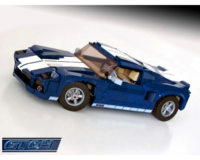 Конструктор MOC Mustang маленький gt04 деталь для научной и технологической съемки