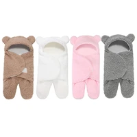 newborn sleeping bag wrapped in a blanket 0 3 months baby warm and care for the baby plush sleeping bag suitable for newborns