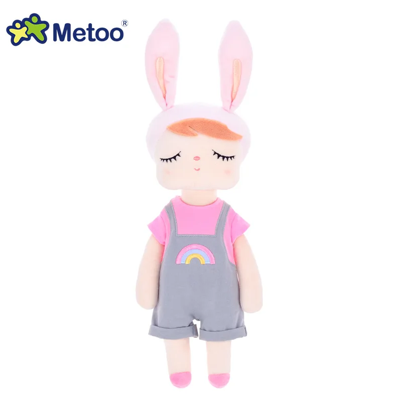 Милые детей Kуклы Мягкие плюшевые Brinquedos Детские Игрушки для Девочек День Рождения Рождественский Подарок Bonecas 13 Дюймов Ангела Кролик Девушка Metoo Кукла - Цвет: 912-8-1