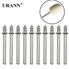 10 шт. хвостовики 3,17 мм для вращающегося инструмента Dremel, шерстяной войлок, полировочное полировальное колесо, шлифовальные абразивные аксессуары