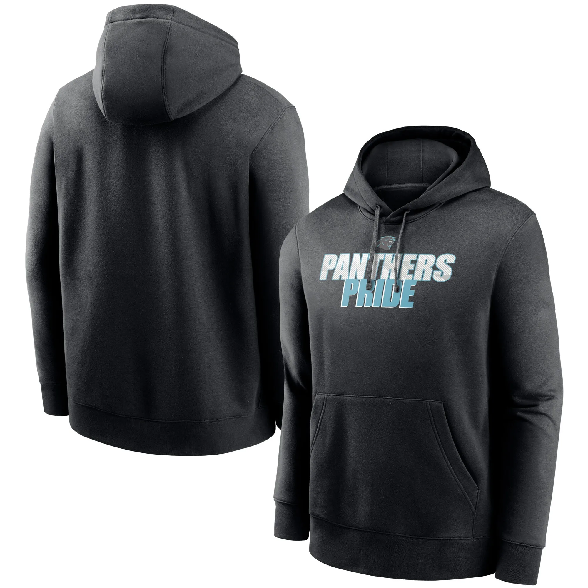 

Men Carolina Black Fan Gear Local Panthers Club Pullover Hoodie