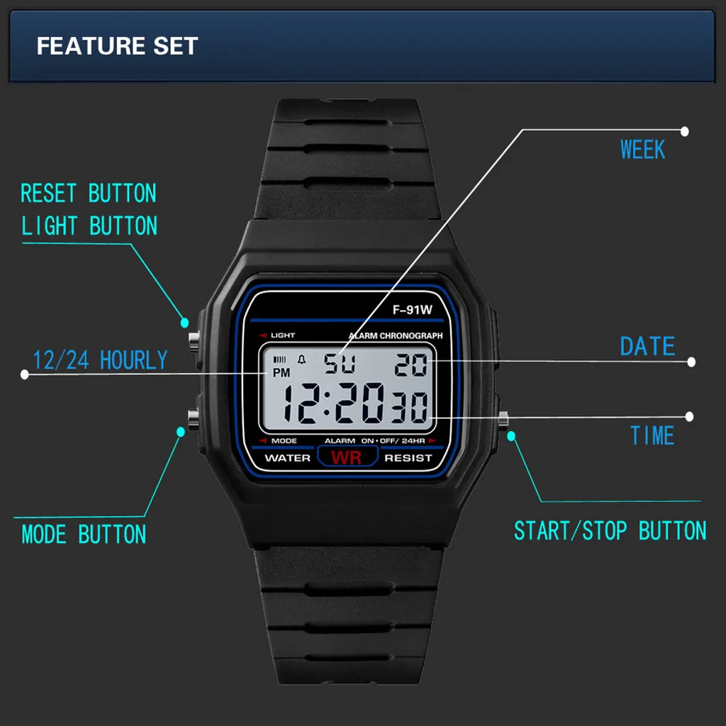 

PopLuxury Men Women Analog Digital Military Armys Sport Led Waterproof Wrist Watch Wrist Watch For Women And Men #w#13