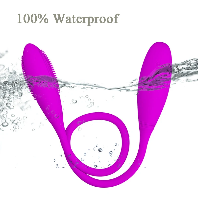 Вибрирующее яйцо с двойным концом Анальный вибратор фаллоимитатор двумя