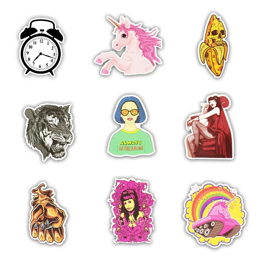 50 шт. наклейки на стену в стиле панк|Наклейки стену| |