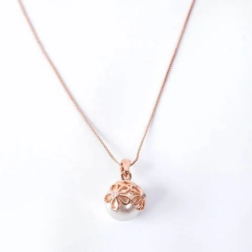 Women Trendy Pearl Earrings Necklace