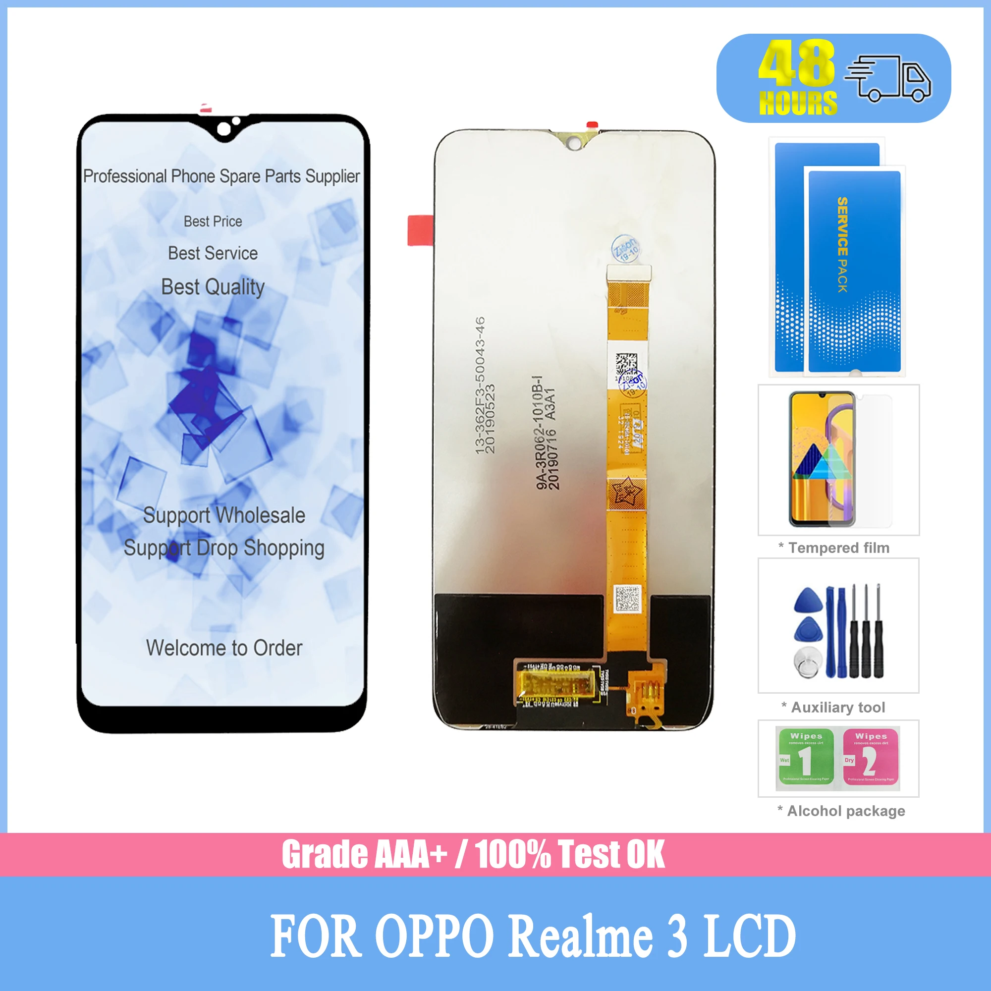 

ЖК-дисплей 6,22 дюйма для OPPO Realme 3 RMX1821, сенсорный ЖК-экран, дигитайзер, датчик в сборе для Oppo realme3 RMX1825 LCD s