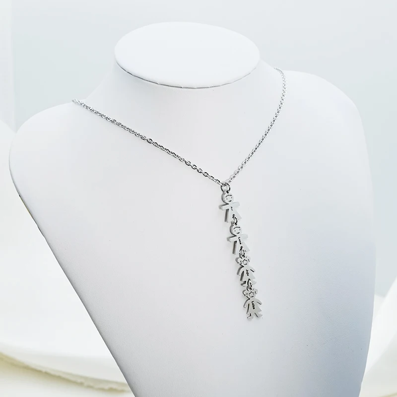 

MYLONGINGCHARM Personalize Mom Necklace With Kids Name Gift for Mom Customize gift for Valentine's day and Mother's Day