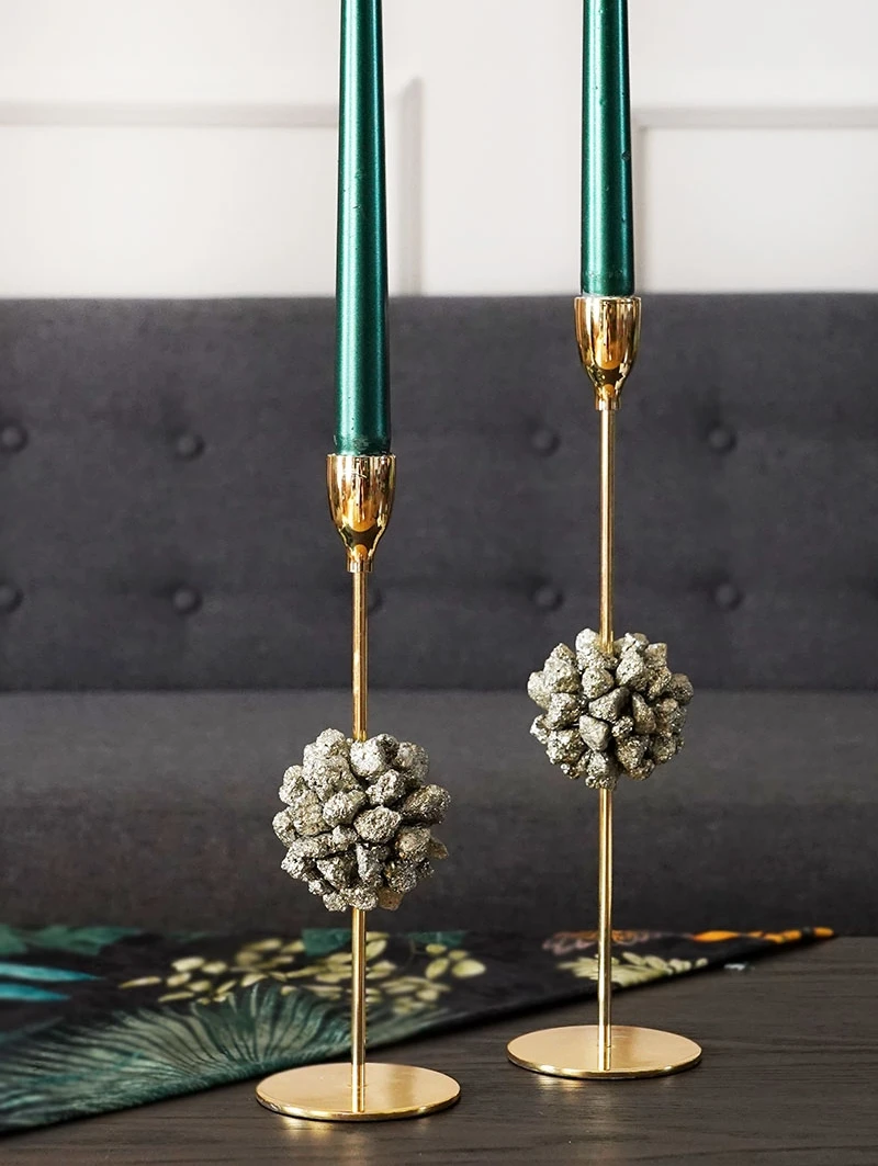 Modern Metal Wedding Candle Holders Decor Menorah Garden Gold Pillar Holder Nordic Style Porta Velas Dinner Table BW50ZT | Дом и сад