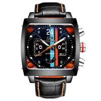 famous brand watch montre automatique luxe chronograph square large dial watch mechanical hollow waterproof mens fashion watches