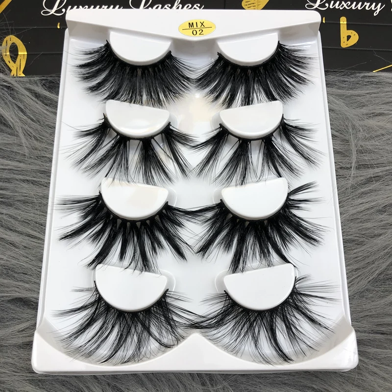 30 mm mink eyelashes wholesale eyelashes thick with packaging long false eyelashes dramatic lashes images - 6