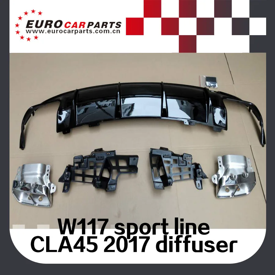 2017 Y CLA45 диффузор подходит для MB CLA-CLASS W117 CLA260 sport line A-style diffuser с наконечниками PP |