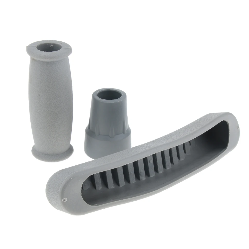 Perfk Crutch Accessories Kit Crutch Replacement Parts, Underarm Pads& Hand Grips Covers& Crutch Tip Cover