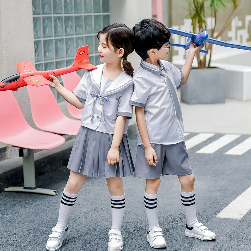 Одежда для детского сада летняя детская православная форма JK школьная ветрозащитный костюм колледжа
