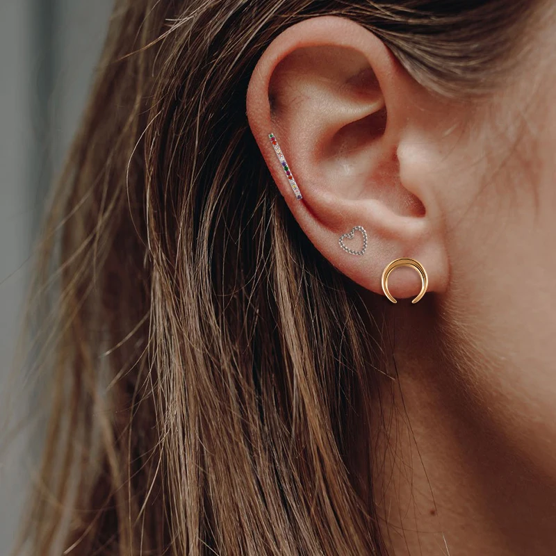 Женские серьги гвоздики из серебра 925 пробы с бусинами|Серьги-гвоздики| |