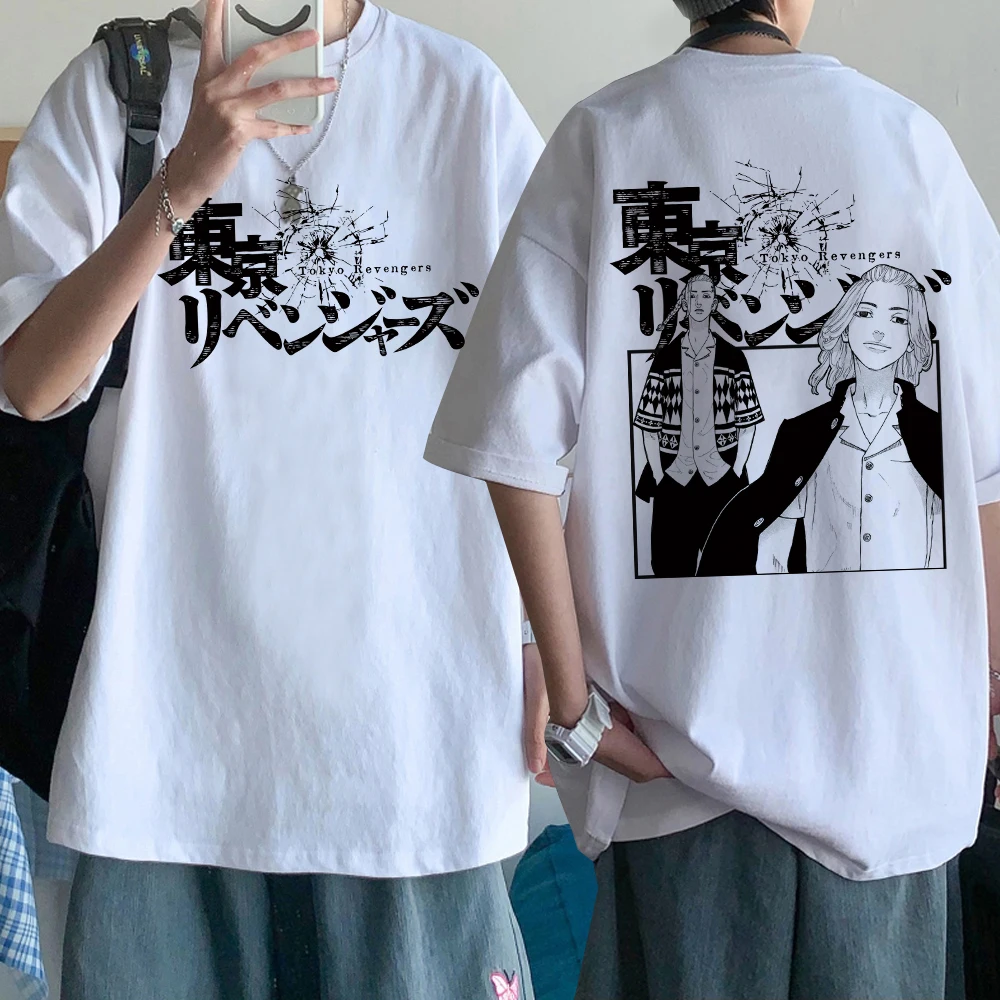 

2021 Hot Japanese Anime Tokyo Revengers T Shirt Men Harajuku Hip Hop Summer Kawaii Tshirt Male Clothing