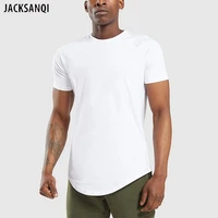 jacksanqi men 95 cotton t shirt summer muscle sports fitness hiking shirt outdoor running breathable fishing us size top ra492