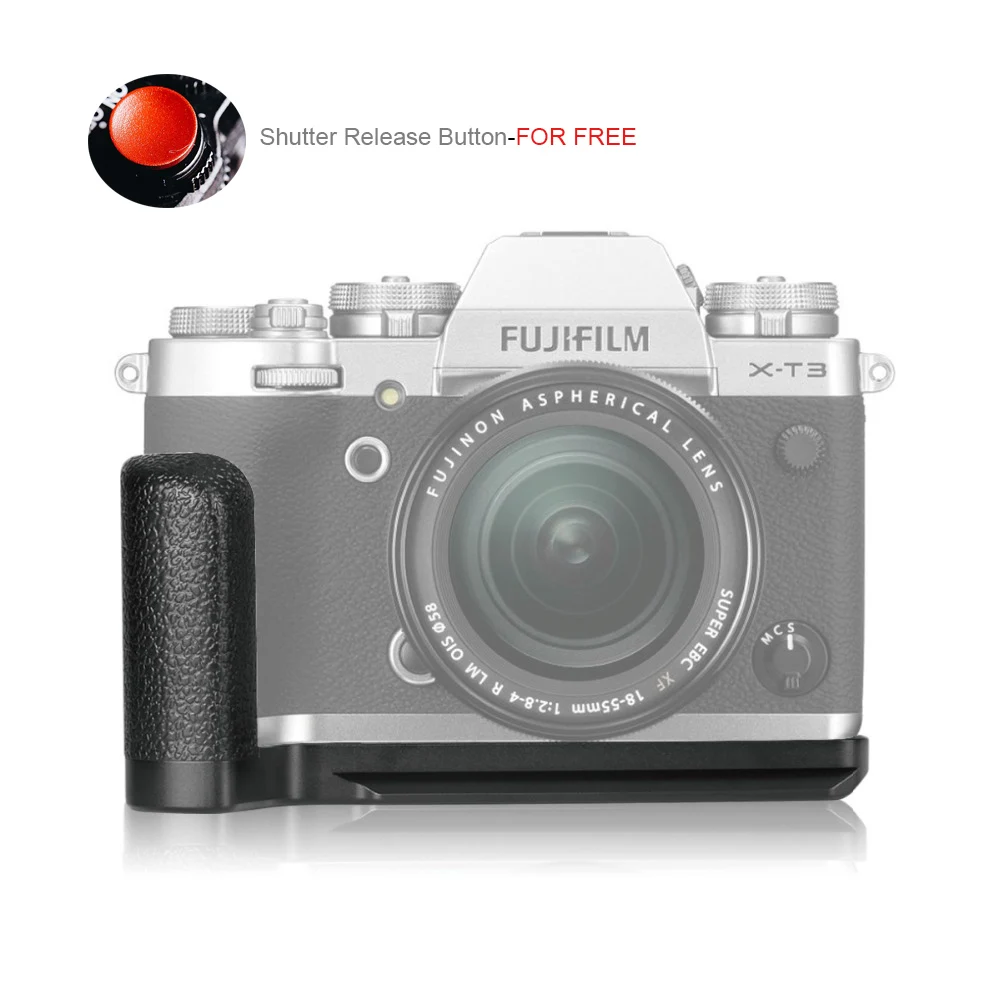 

Meike MK-XT3G Aluminum Alloy Hand Grip Quick Release Plate L Bracket for Fujifilm X-T3