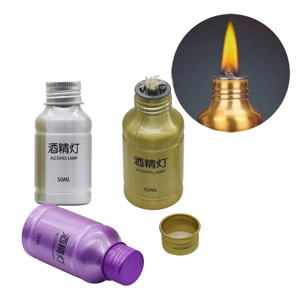 50 мл лампа горелки для спирта портативная спиртовая Лампа из алюминиевого сплава