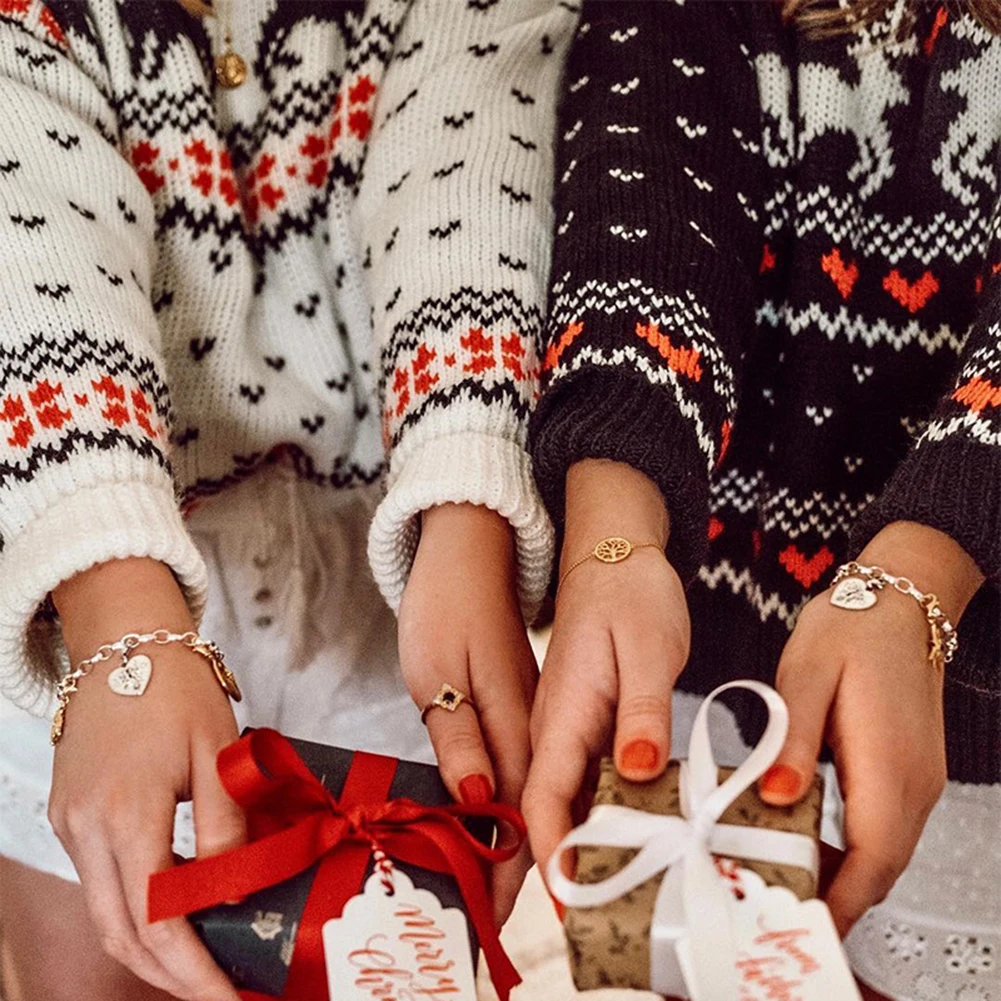 2019 Счастливого Рождества женские свитера для женщин с длинным рукавом осень-зима