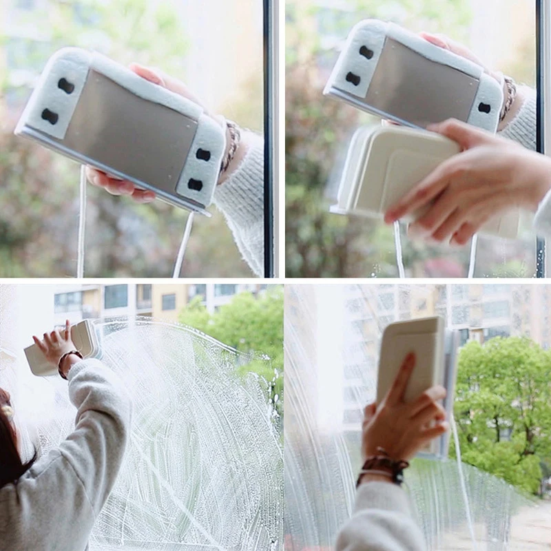 Щетка для мытья окон двусторонняя магнитная щетка бытовые инструменты уборки |