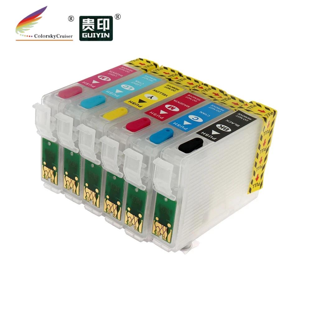(RCE-981-986) Заправляемый картридж с чернилами для Epson T0981-T0986 98 Artisan 700 710 725 730 800 810 835 837 |