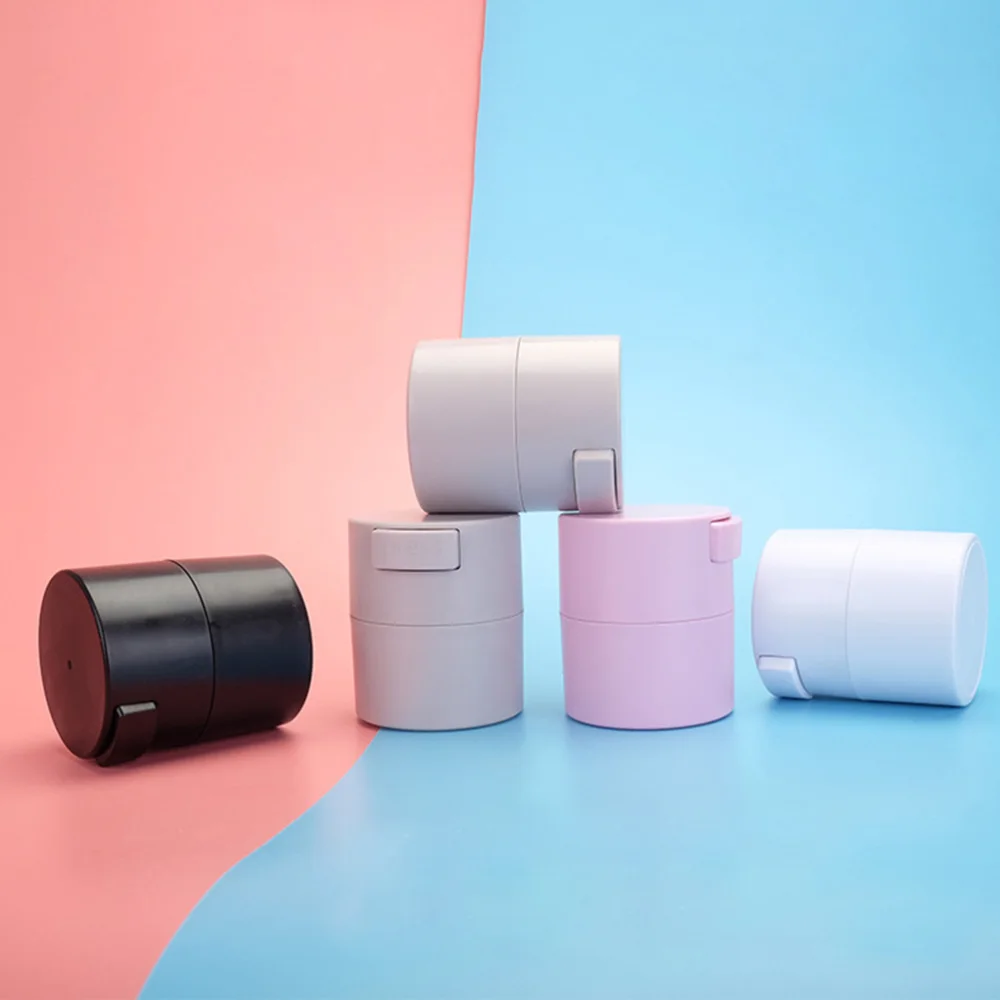 

1pc Eyelash Glue Storage Jar Sealed Eyelashes Extension Glue Makeup Tools Storage Jar Container (Black)