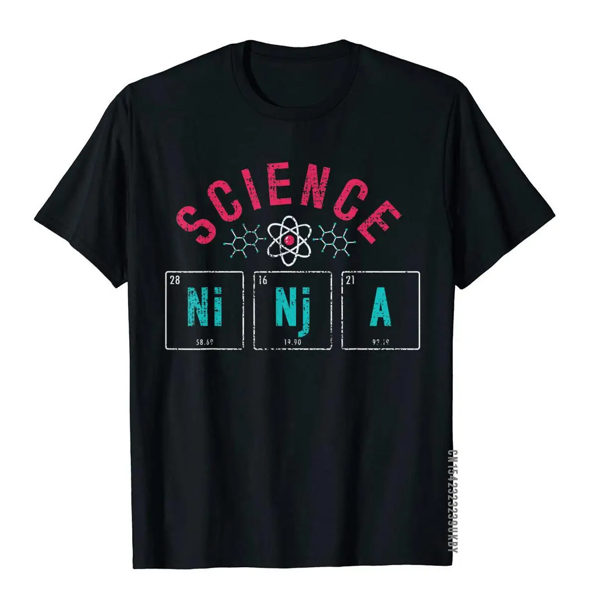 

Science Ninja Periodic Table Physics Vintage Gift Scientists T-Shirt Cosie Tops & Tees Cotton Men Top T-Shirts Brand New