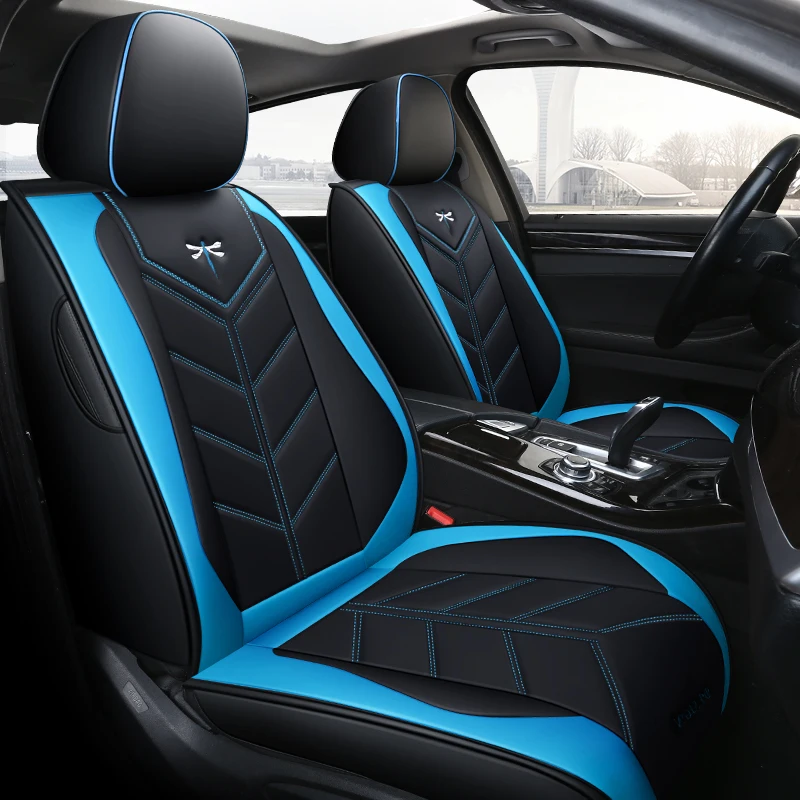 Полностью Покрытые эко кожаные чехлы для автомобильных сидений из искусственной