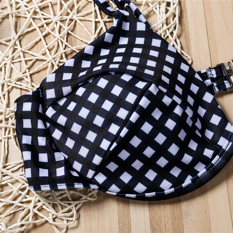 Женский купальник-бикини с леопардовым принтом и чашками пуш-ап | Женская одежда