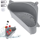 Кухонный Органайзер, треугольная угловая полка для слива раковины, многофункциональные товары для дома, держатель для губки для удобства кухни