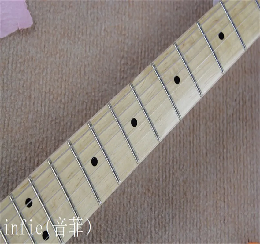 Бесплатная доставка новая электрогитара с золотым узором импортные запчасти Wong