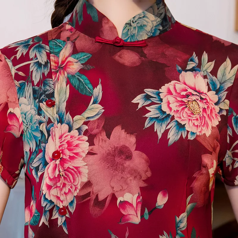 Улучшенное винтажное платье для матери аозай Ципао банкетов среднего и старшего