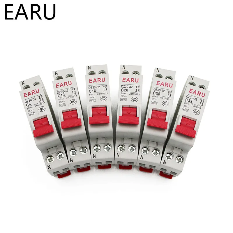 

EPN 1P+N Mini Circuit Breaker MCB 6A 10A 16A 20A 25A 32A