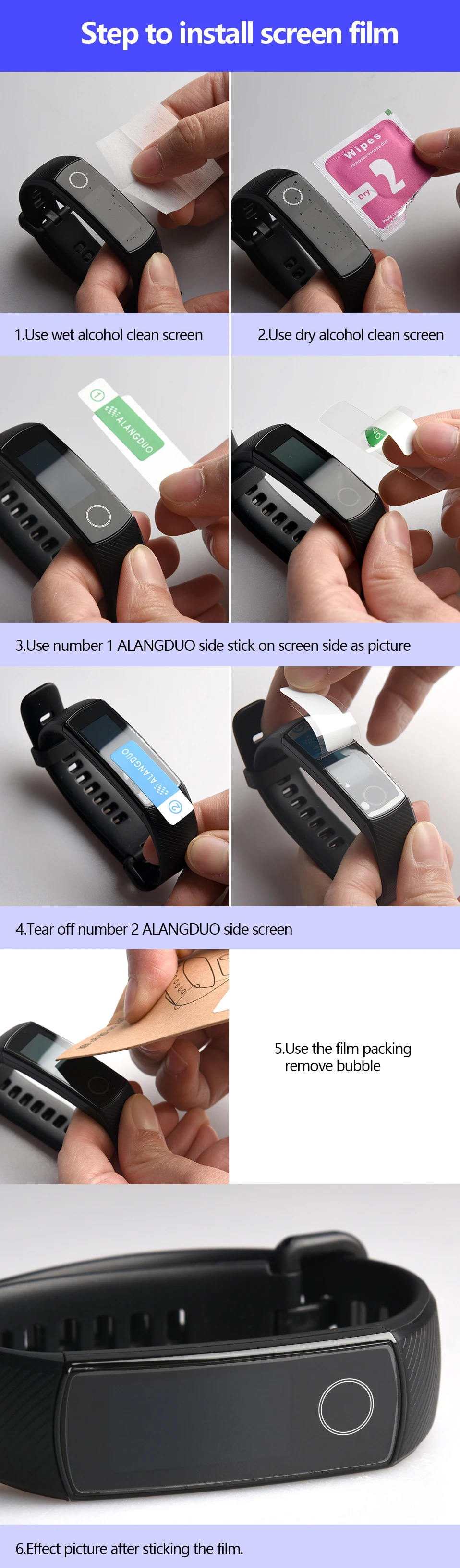 4 шт. мягкая пленка для Xiaomi mi Band 4 с отверстием Защитная пленка для экрана для Xiao mi band 4 аксессуары Xio mi Band 4 защитная пленка для экрана