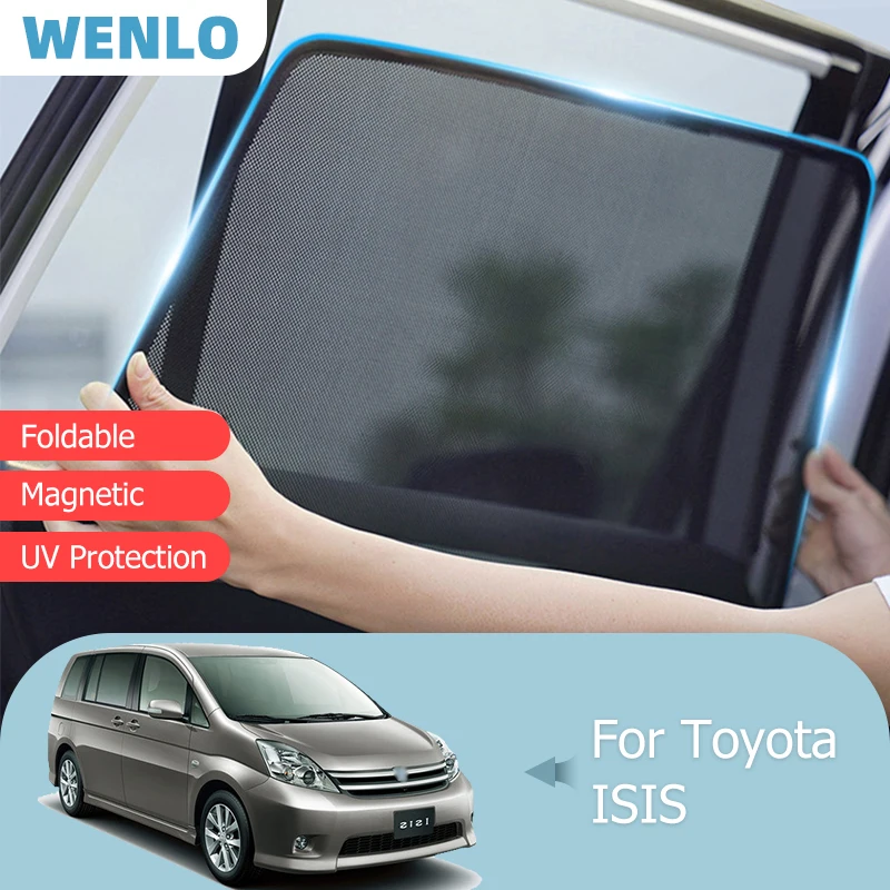 

For Toyota ISIS Front Windshield Car Sunshade Side Window Screen Blind Sun Shade Magnetic Windscreen Visor Folding Mesh Curtain