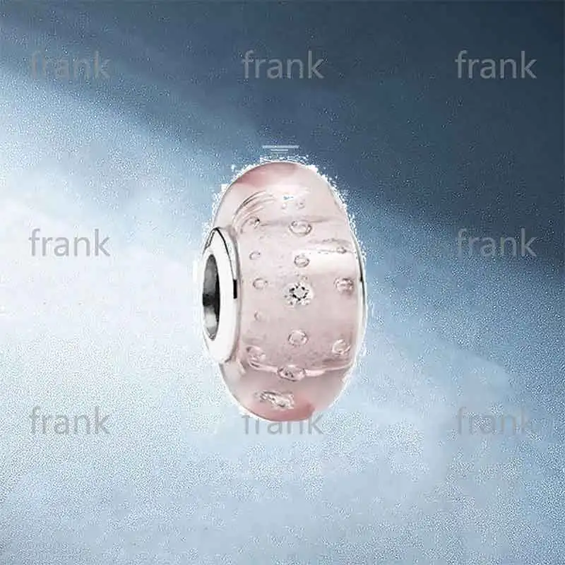 

Pink-Effervescence-Charm,-Murano-Glass-&-Clear-CZ