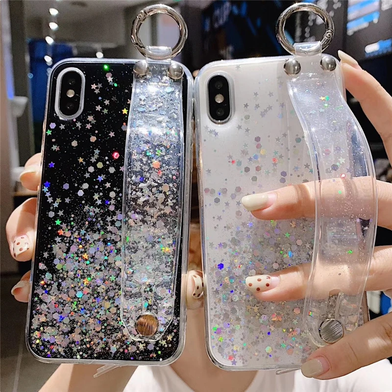 LOVECOM роскошный блестящий Блестящий чехол для iPhone XR XS Max 6 6S 7 8 Plus X горячий ремешок