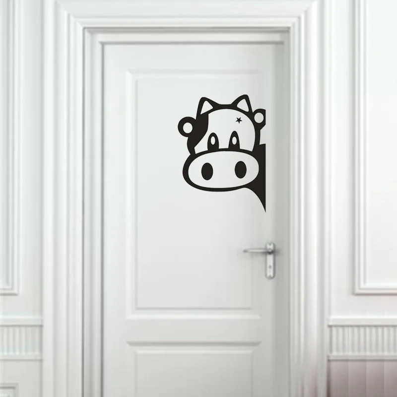 POOMOO Настенная Наклейка с животным коровы настенные наклейки для детской комнаты