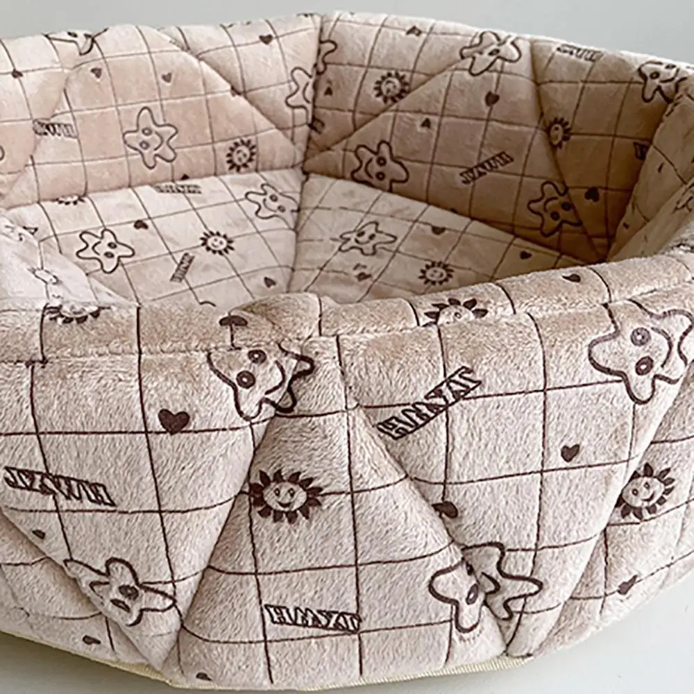 Съемная моющаяся плюшевая кровать для домашних животных мягкая удобная