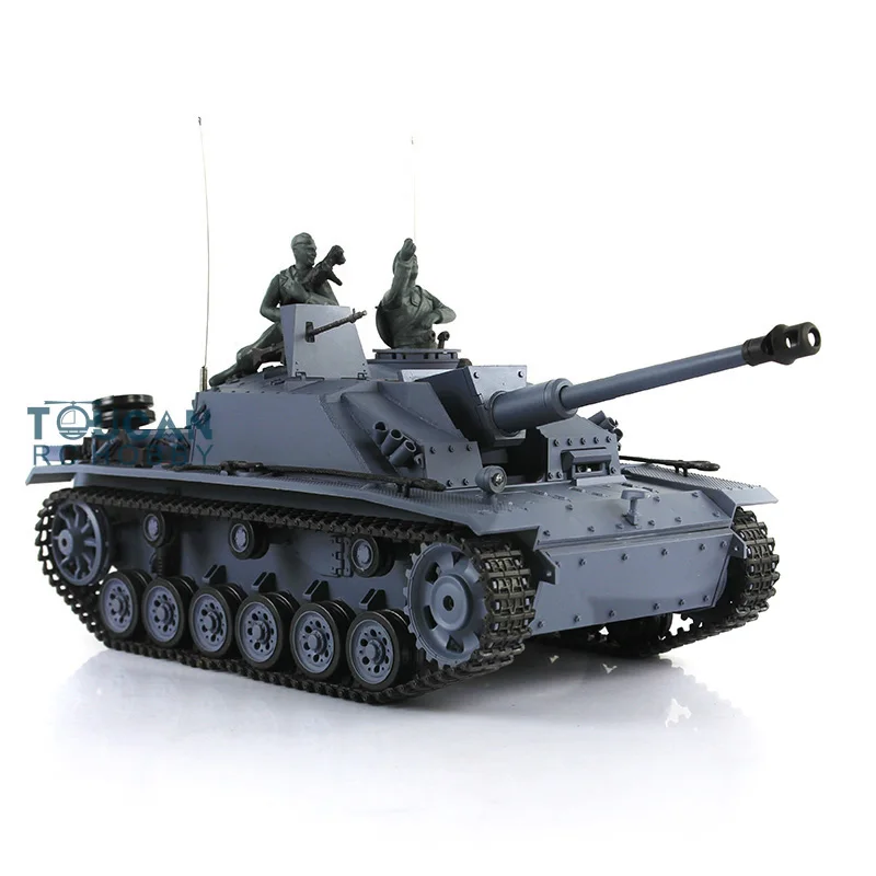 2.4G Heng Long 1/16 Scale TK7.0 Plastic German Stug III RTR RC Tank Model 3868  TH17419