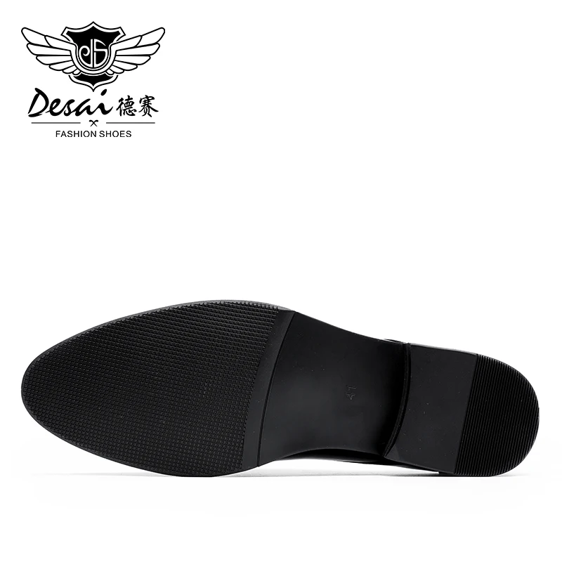 Мужская обувь из воловьей кожи DESAI деловая удобная в стиле Дерби Для свадебных