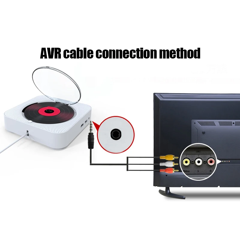 CD плеер с поддержкой Bluetooth настенного крепления плеера домашний аудио магнитофон