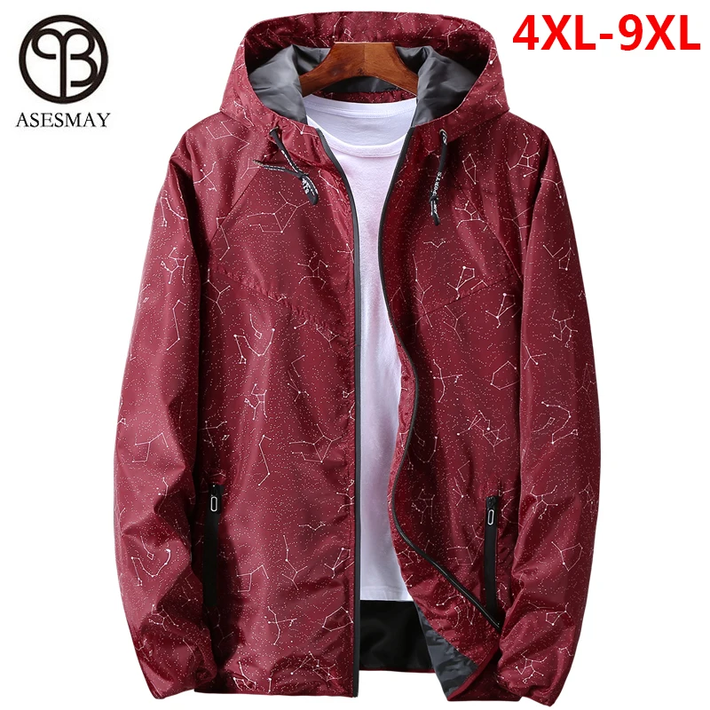 Мужская повседневная куртка Asesmay водонепроницаемая ветровка с капюшоном верхняя