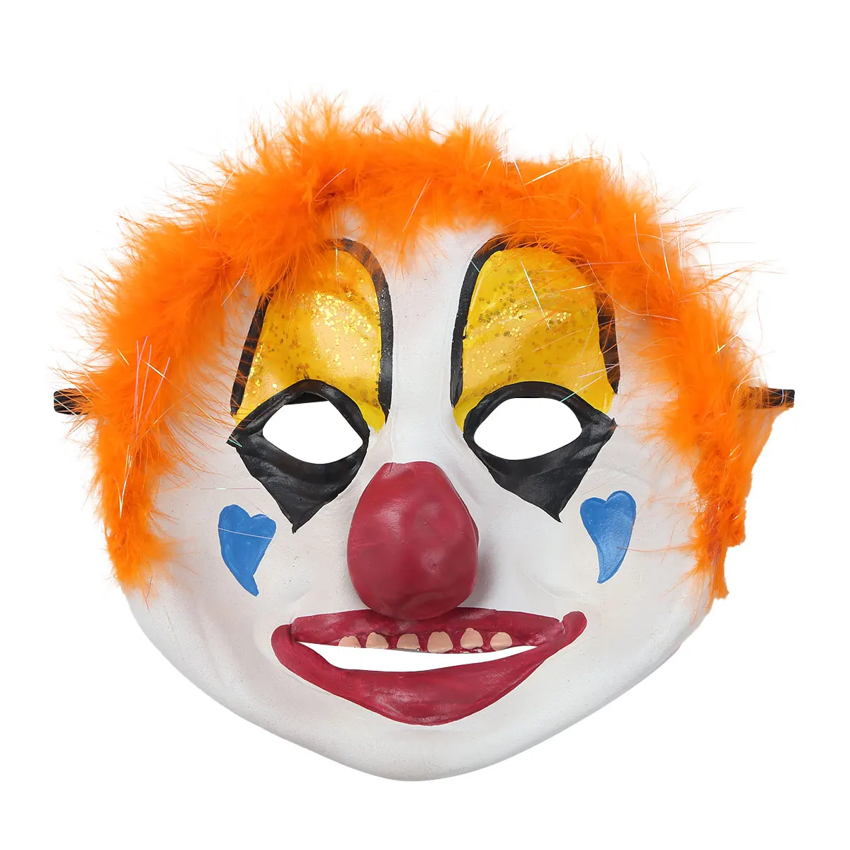 

Clown Scary Mask Halloween Costume Accessories Latex Face Cover and Wig Set Masquerade Carnival Cosplay Party Horror Masks