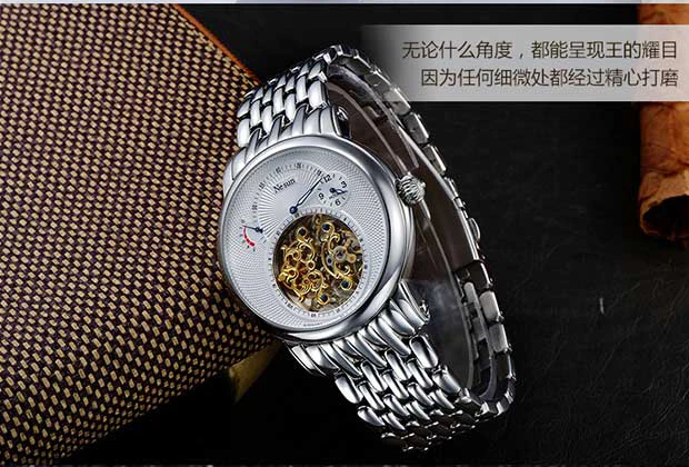 Швейцарские роскошные Брендовые Часы Nesun Hollow Tourbillon, Мужские автоматические механические часы, сапфировые водонепроницаемые часы N9081-4