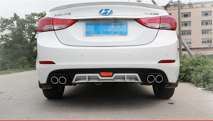Задний диффузор для заднего бампера Elantra из АБС-пластика | Автомобили и мотоциклы